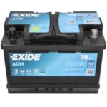 EXIDE AGM 70AH 760A R+