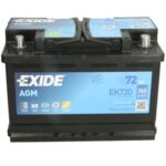 EXIDE AGM 72AH 760A R+